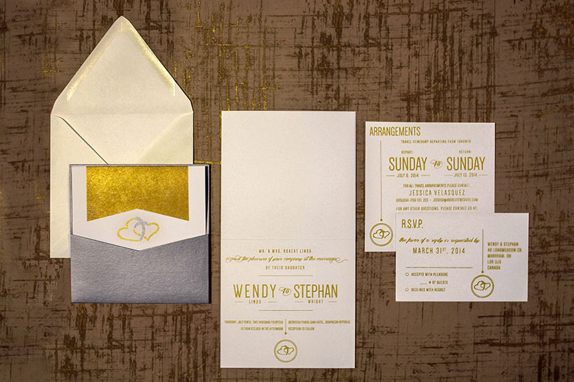 Wright Family Wedding Invitation